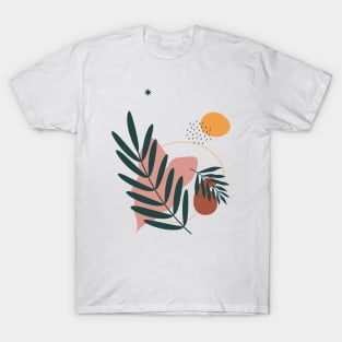 Palm Leaf - Modern Abstract Art T-Shirt